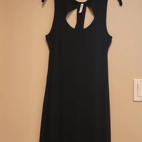 Fabletics Long Black Tank Top Style Dress Size Small - Picture 8 of 9